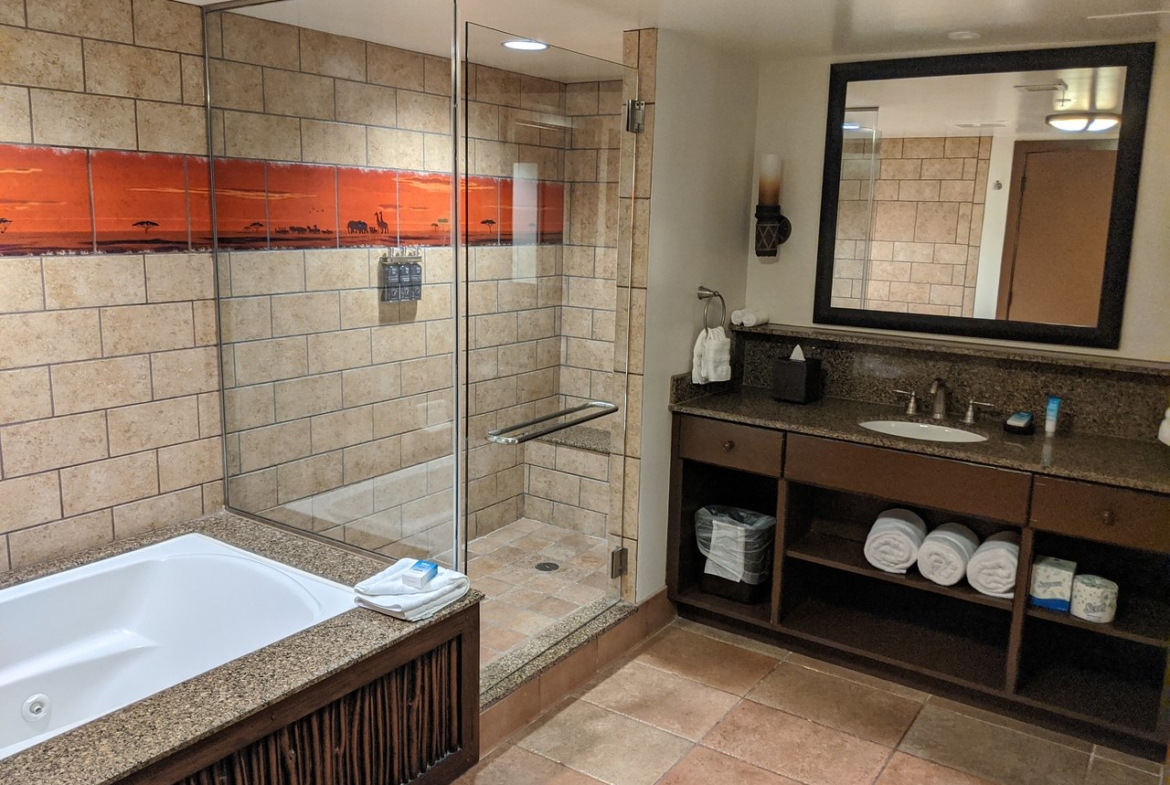 Disney’s Animal Kingdom Lodge Villas Bathroom