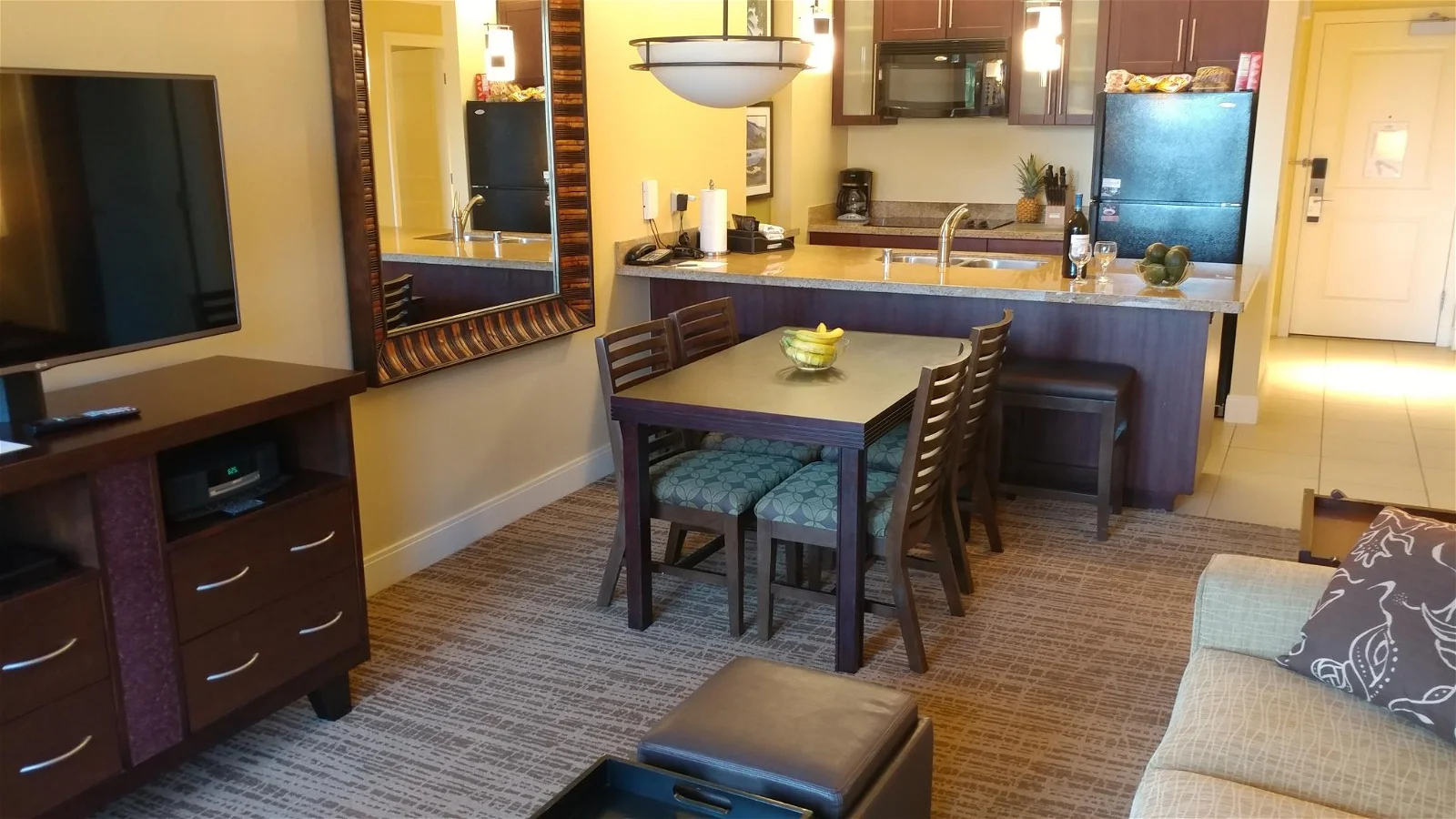 The Westin Kaanapali Ocean Resort Villas North Living and Dining Area