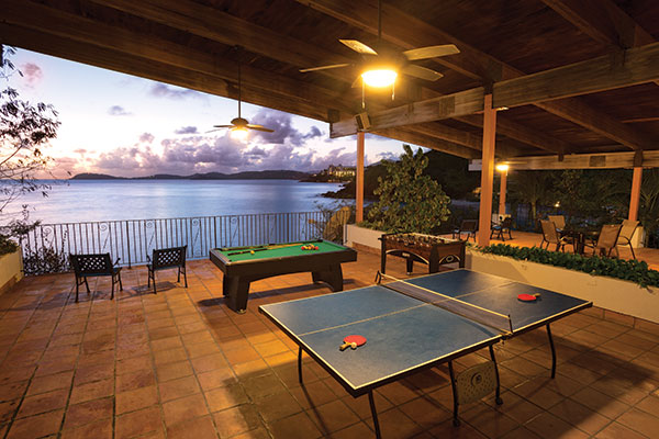 Outdoor gaming pavilion