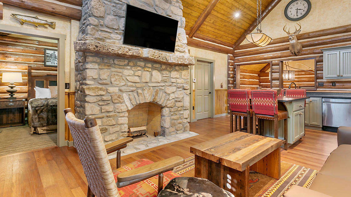 wilderness club at big cedar, a bluegreen resort fireplace