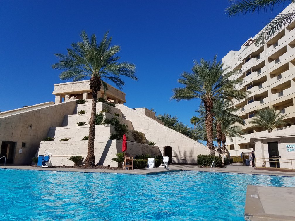 Pyramid and Pool View