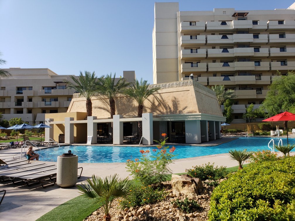 Pool Area with Greenery