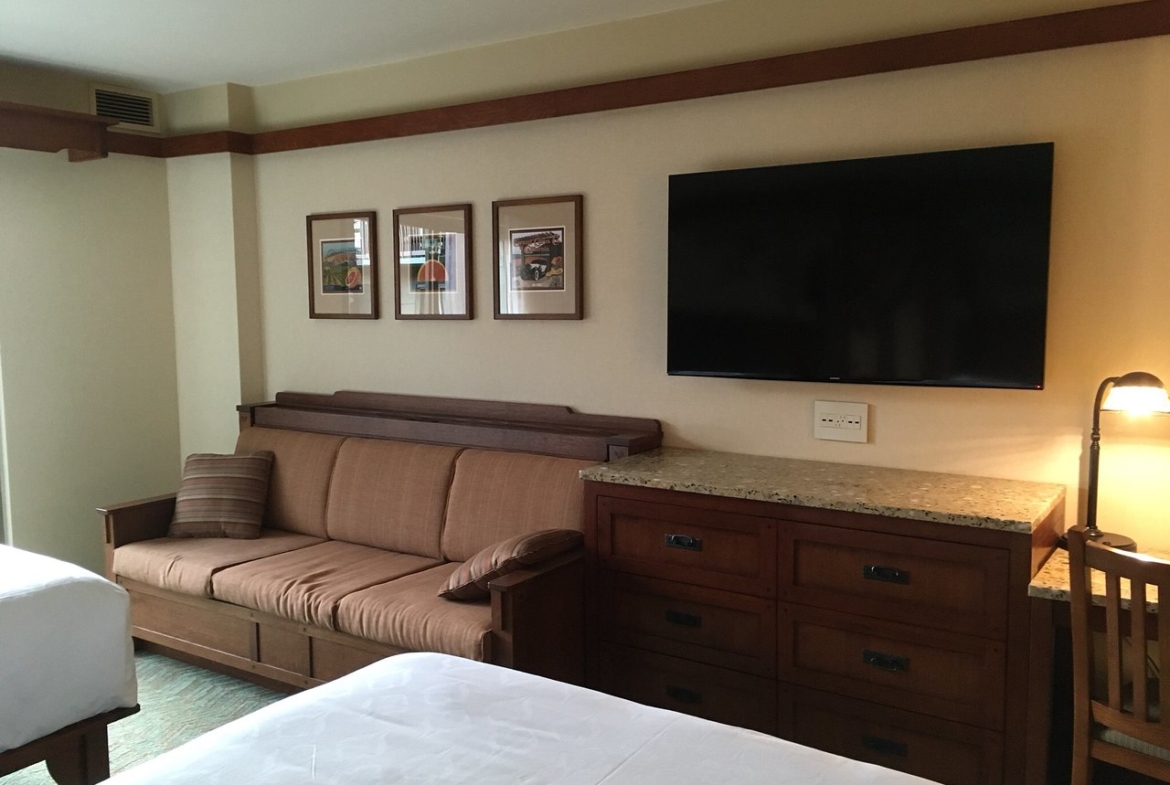 Disney’s Grand Californian Resort Double Bed Living