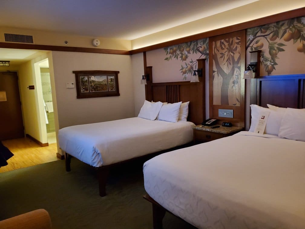 Disney’s Grand Californian Resort queen bed