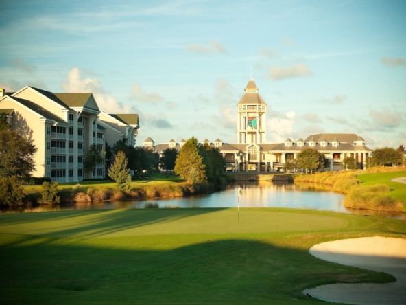 Grande Villas at World Golf Village from the golf course