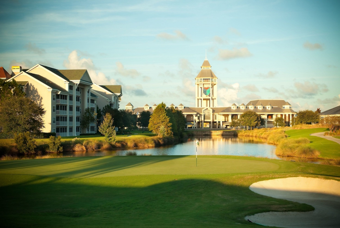 Grande Villas at World Golf Village from the golf course