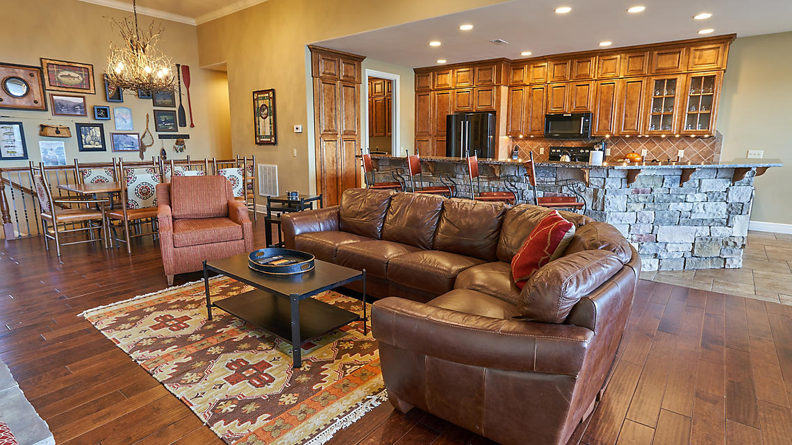 Presidential Patio Home living area at The Cliffs