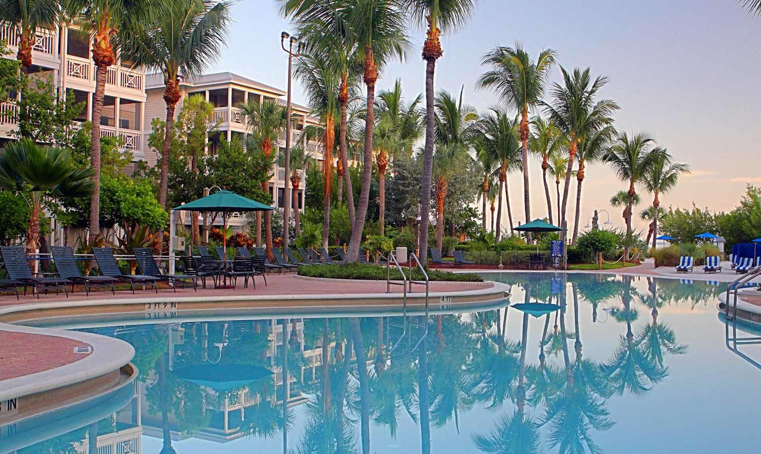 Hyatt Beach House Resort Pool Sunset