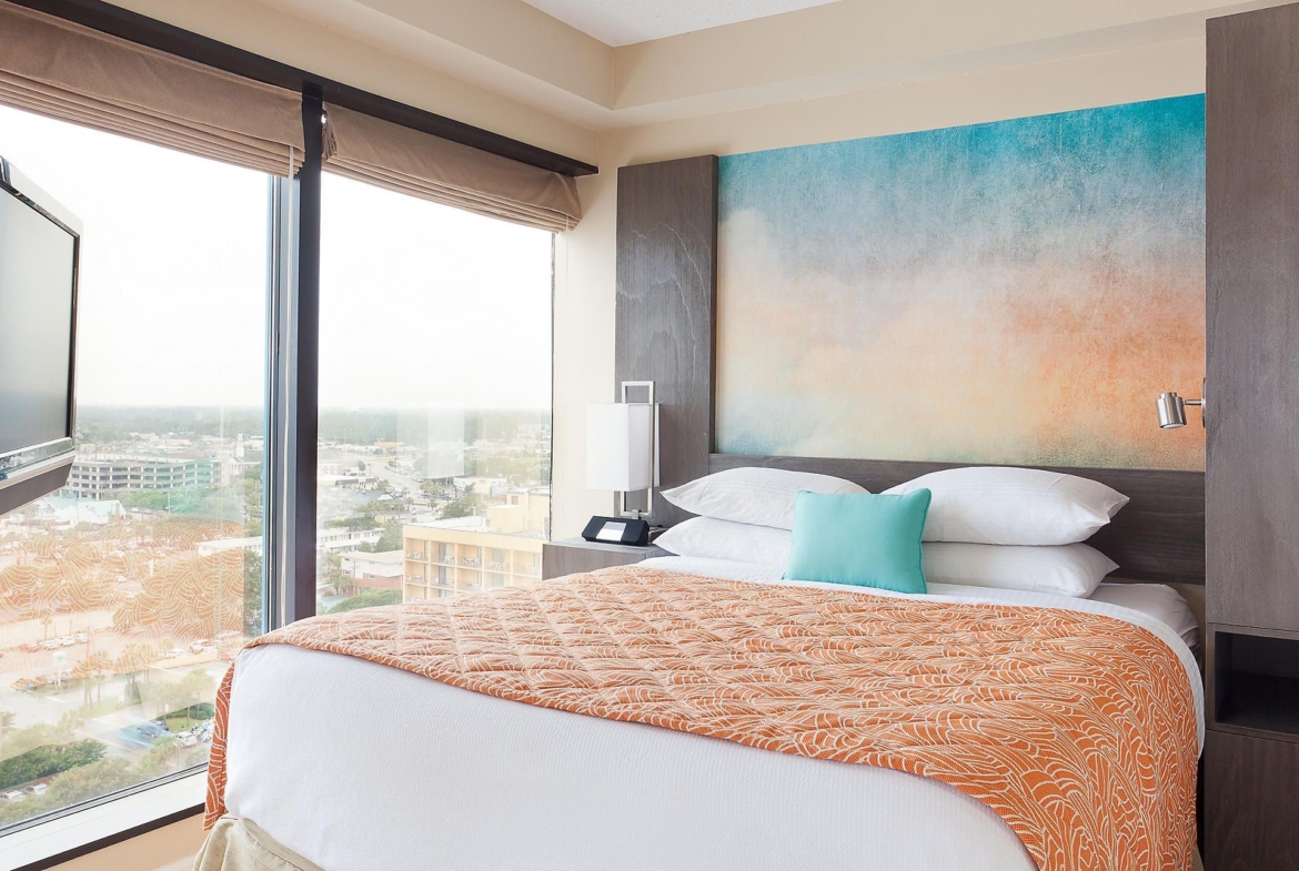 seaglass tower, a bluegreen resort, bedroom