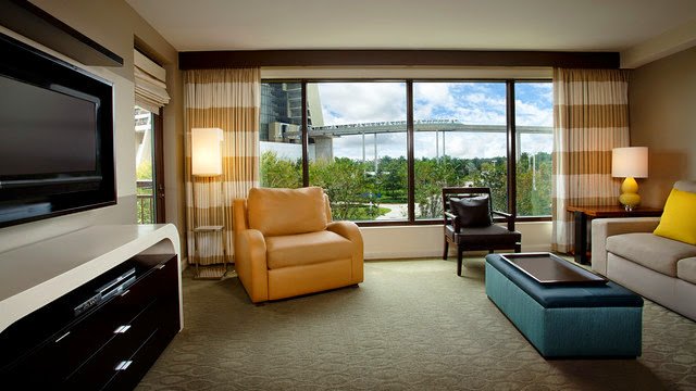 Disney's Bay Lake Tower at the Contemporary room with view of monorail