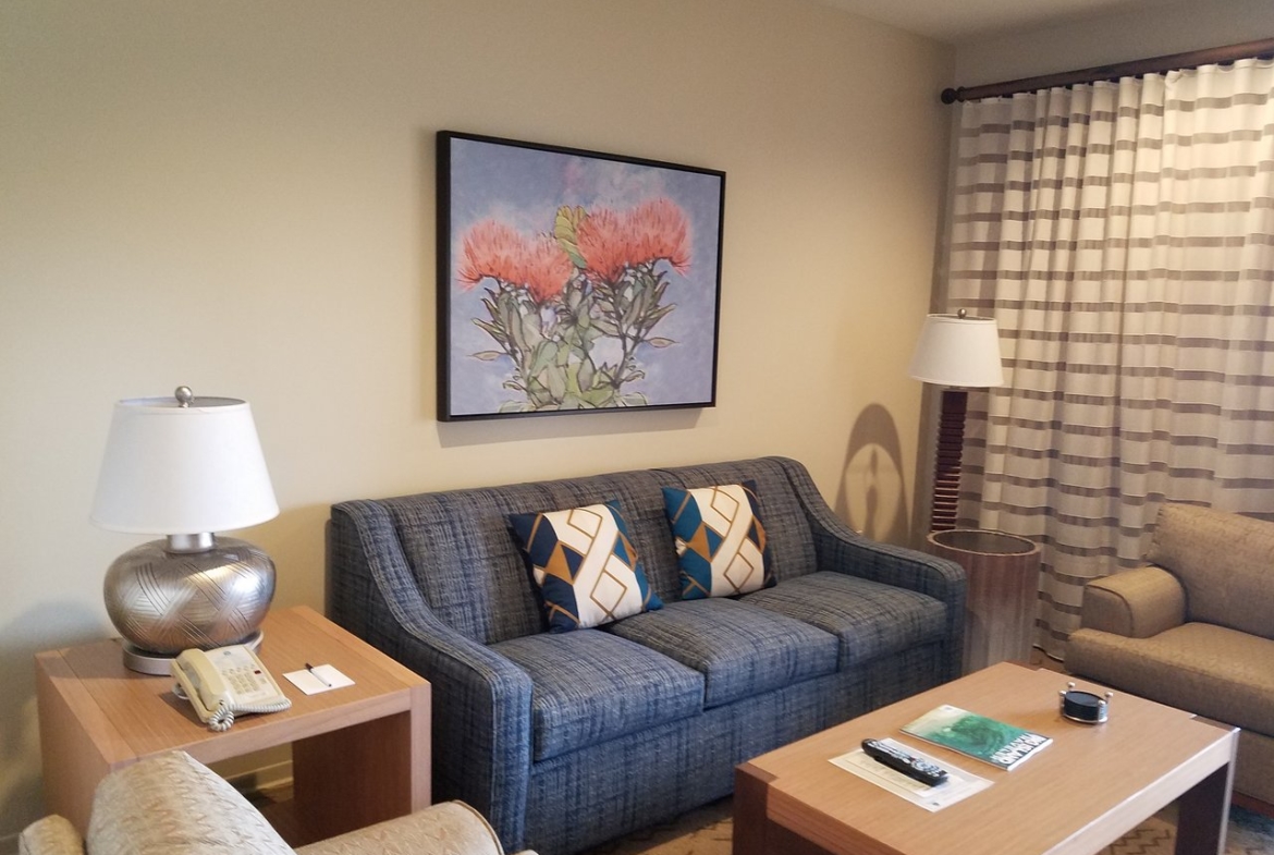 Kona Coast Resort II Living Area