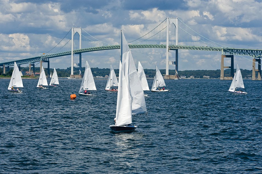 sailboats in harbor