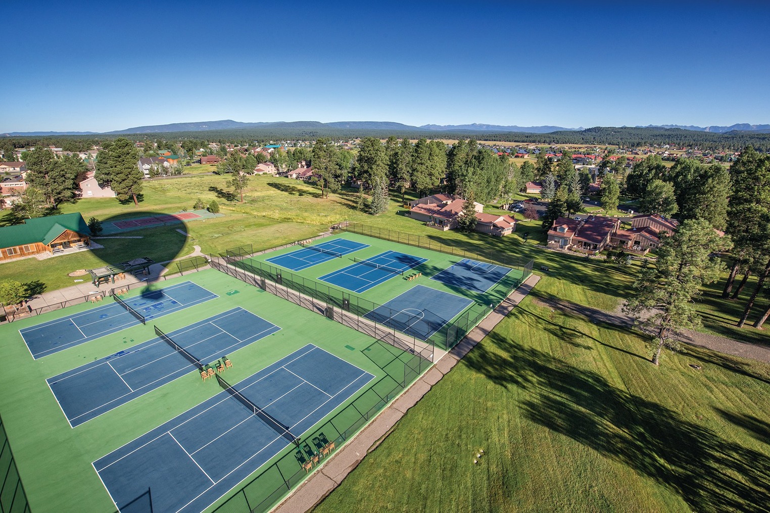 tennis courts