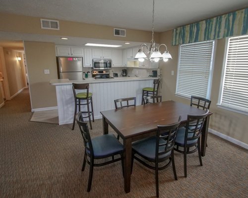 Dining table with seating for 6