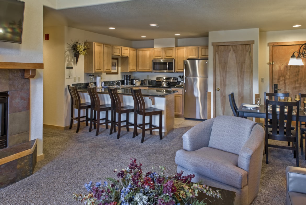 Living and dining area