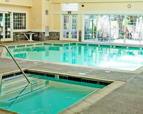 indoor pool and hot tub