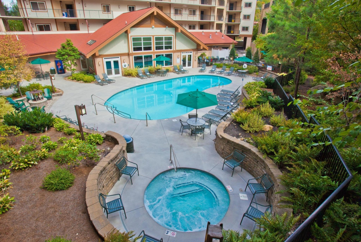 pool and hot tub