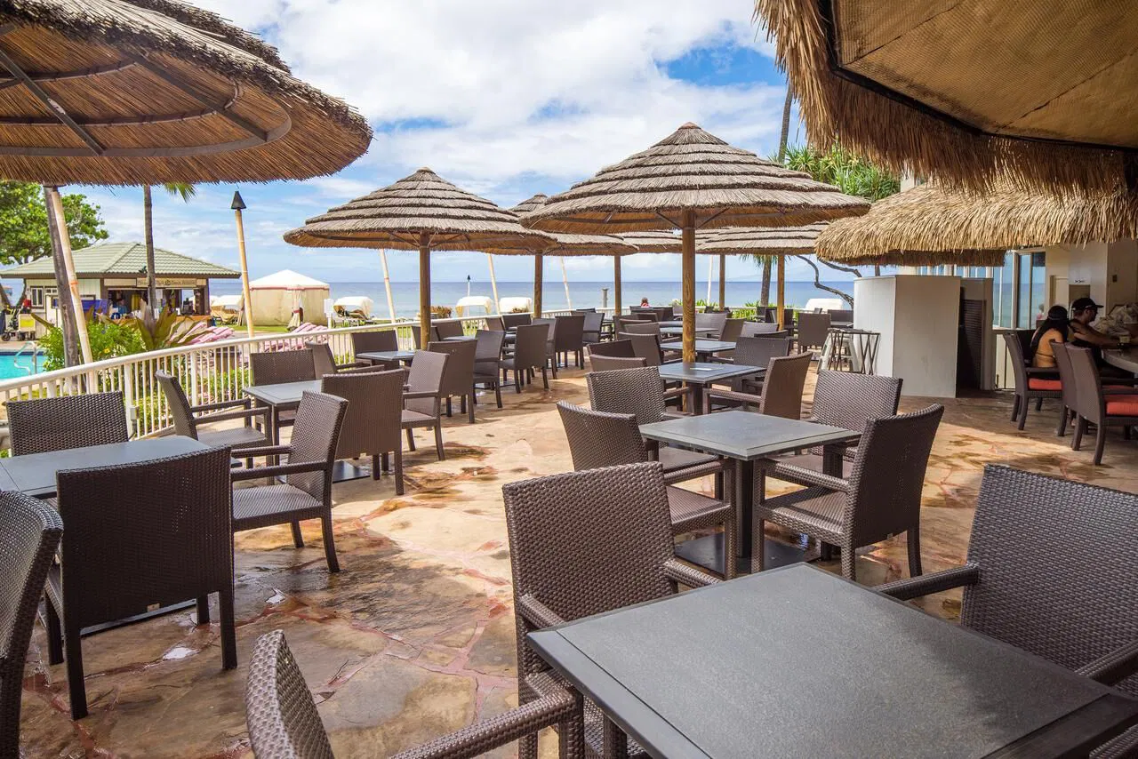 Kaanapali Beach Club outdoor seating