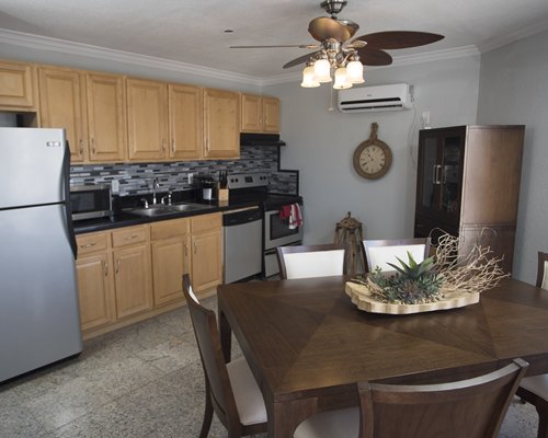 kitchen and dining room