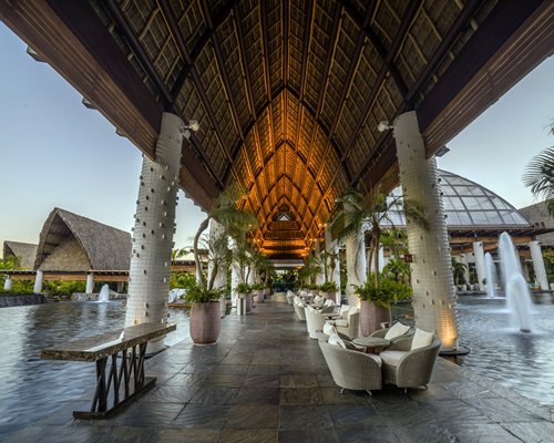 Grand Luxxe at Vidanta Nuevo Vallarta courtyard