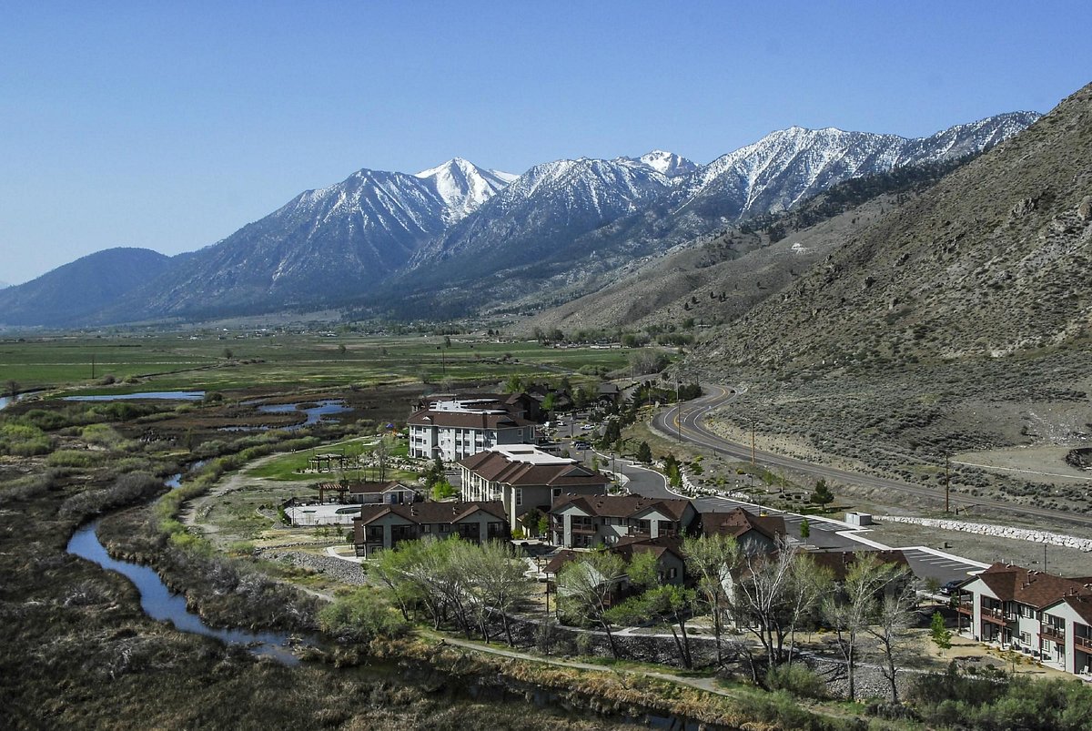 aerial view of resort