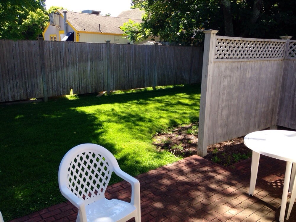 outdoor patio area