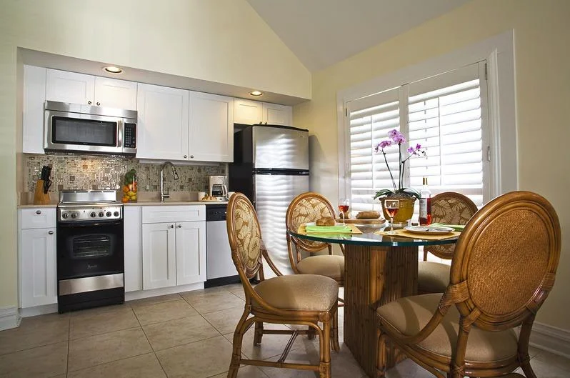 kitchen and dining room