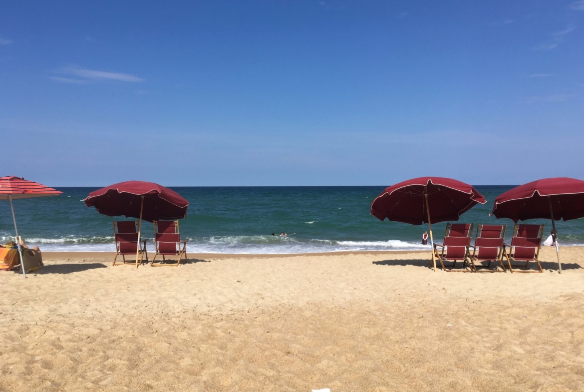 view of the beach