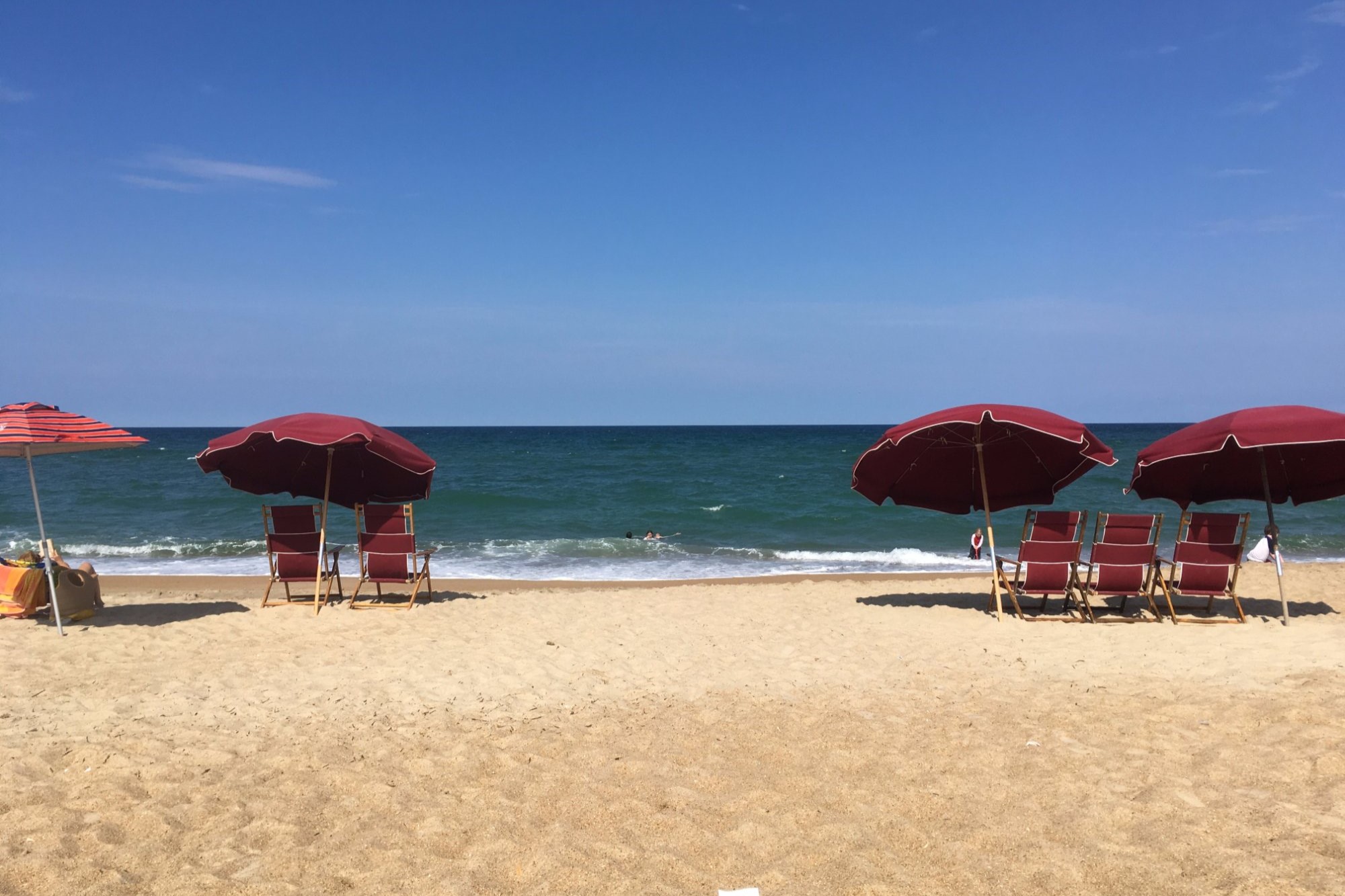 view of the beach