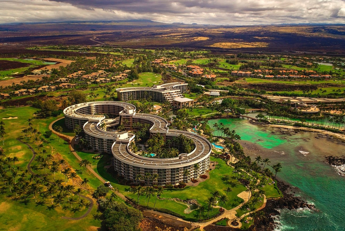 Ocean Tower by Hilton Grand Vacations aerial view